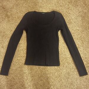 Brandy Melville Black Ribbed Turtleneck Sweater